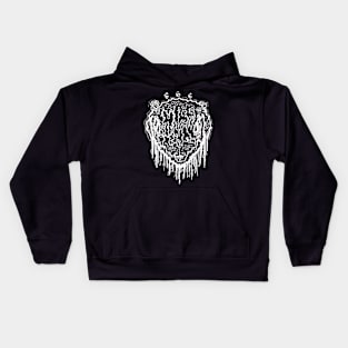 white baphomet Kids Hoodie